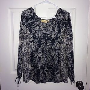 Blue and White Vera Wang Blouse